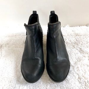 Lucky Brand Bartalino  Ankle Boot Black Leather.